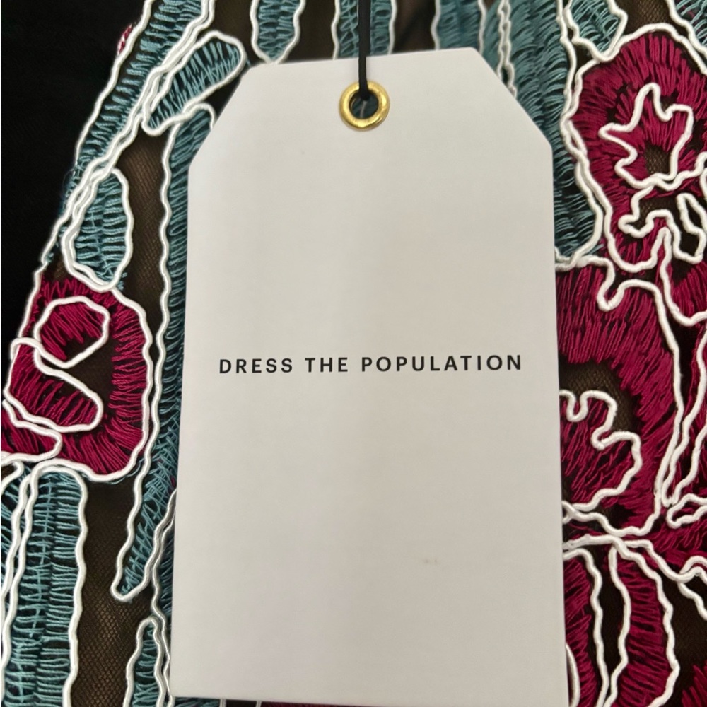 Dress the Population Floral Dress -nwt - Picture 4 of 8